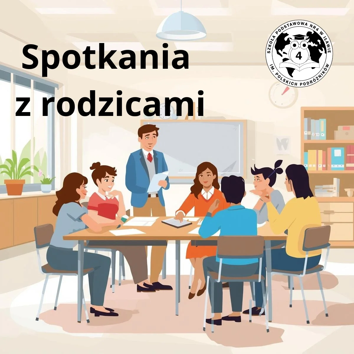 Harmonogram spotkań z rodzicami w dniach 22-23.04.2026